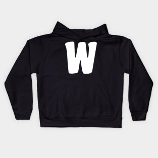 Letter W Kids Hoodie